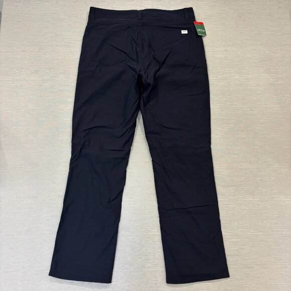 Orvis Fleece Lined Tech Pants Mens 34 x 32 Black Water Repellent Insulated - Picture 3 of 15